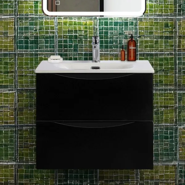 Тумба под раковину без столешницы BelBagno Marino-cer-n 60 подвесная, nero lucido Sancos — Оригинал