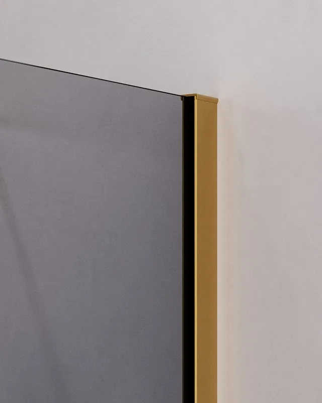 Душевой уголок Cezares Slider A 2 70/80 GRIGIO BORO профиль брашированное золото, стекло серое Sancos — официальный сайт