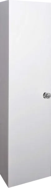 Шкаф-пенал для ванной Armadi Art NeoArt белый с ручкой Crystal хром Sancos — Оригинал