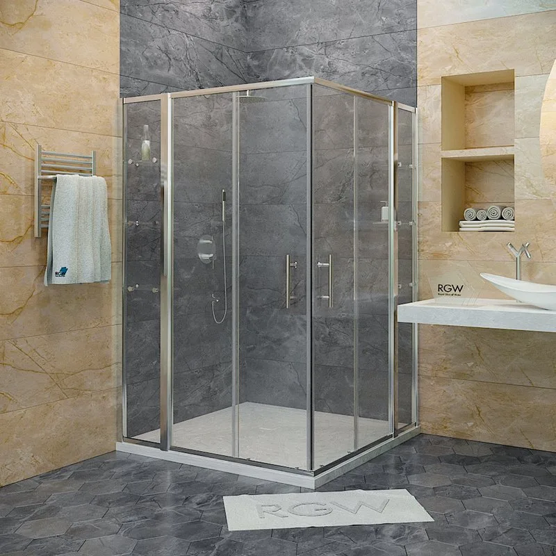 Душевой уголок RGW Hotel HO-312 120x120 см с полками Sancos — официальный сайт