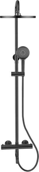 Душевая стойка Bronze de Luxe Scandi 11060B, черная Sancos — Оригинал