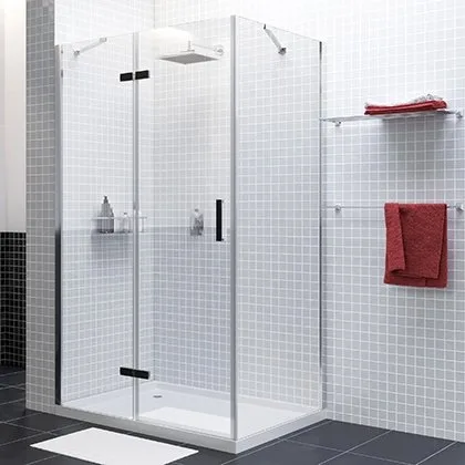 Душевой уголок Wasserkraft Aller Black 10H10LB 120x100 см Sancos — Оригинал