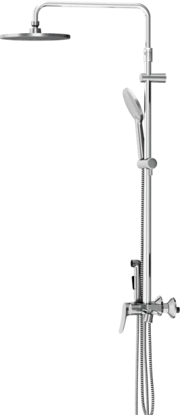 Душевая стойка Damixa Jupiter 977770000, с гигиеническим душем, хром Sancos — Оригинал