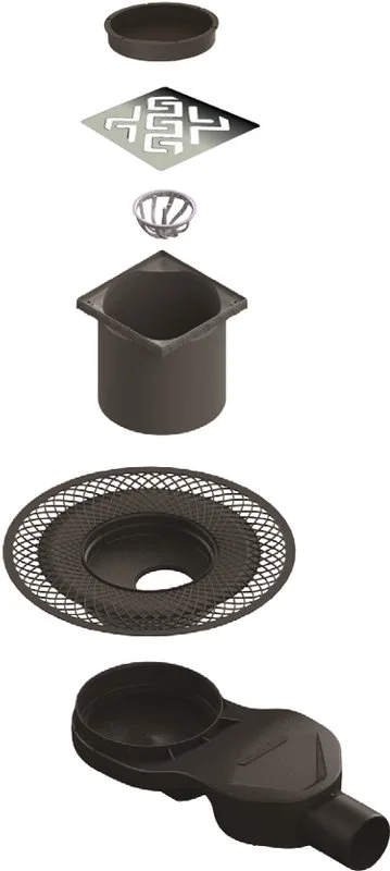 Душевой трап Berges Platz Antik 090161, 15x15 см Sancos — официальный сайт