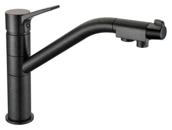 Смеситель для кухни Zorg Clean Water ZR 401 KF черный металлик Sancos — Оригинал