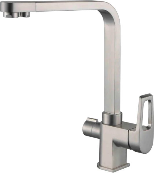 Смеситель для кухни Zorg Sanitary ZR 334 YF-NICKEL никель Sancos — Оригинал