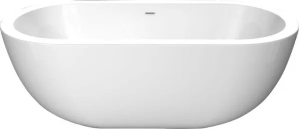 Акриловая ванна BelBagno BB27 150x80 см, отдельностоящая, белая, овальная Sancos — Оригинал