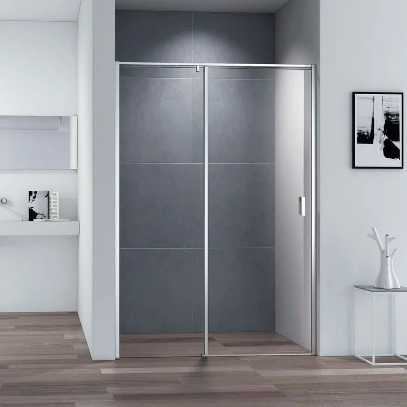 Душевая дверь в нишу Cezares Urban B 12 110 C Cr профиль хром, стекло прозрачное Sancos — официальный сайт
