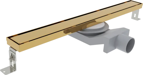 Душевой трап (лоток) Plumberia Selection PSL Linear 60 см, золото 24К Sancos — Оригинал