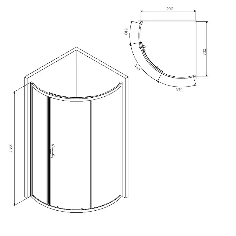 Душевой уголок AM.PM Like W83UG-315-090MT 90x90 профиль хром, стекло прозрачное Sancos — официальный сайт
