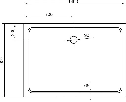 Поддон для душа Cezares Tray SMC TRAY-M-AH-140/90-35-W 140x90 Sancos — официальный сайт