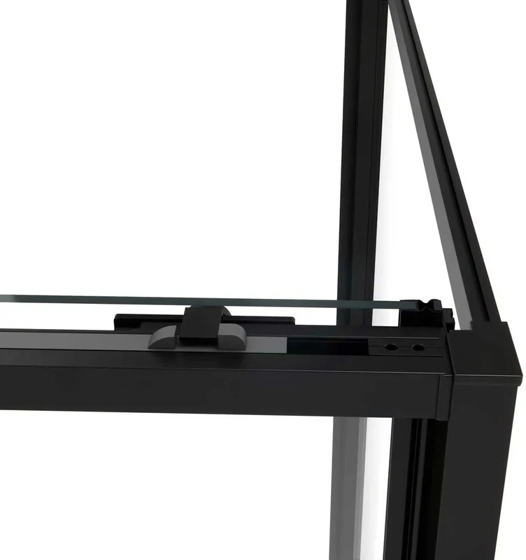 Душевой уголок Vincea Slim Soft VSR-1SS1010CLB 100x100, профиль черный, стекло прозрачное Sancos — официальный сайт