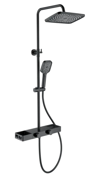 Душевая стойка Wonzon & Woghand Shelf WW-B3552-MB, матовая черная Sancos — Оригинал
