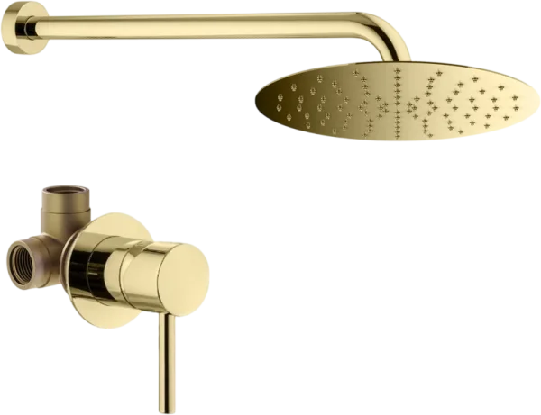 Душевой комплект Plumberia Selection Ixo KITXO01OR С ВНУТРЕННЕЙ ЧАСТЬЮ, золото 24к Sancos — Оригинал