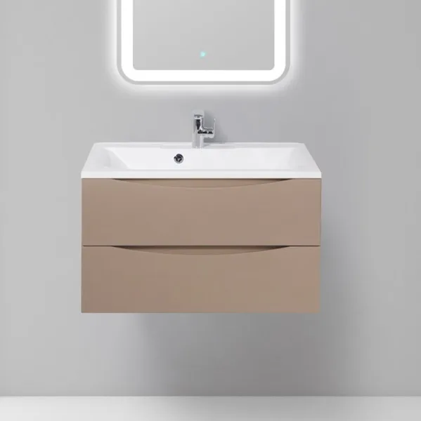 Тумба под раковину без столешницы BelBagno Marino 80 capucino lucido Sancos — Оригинал