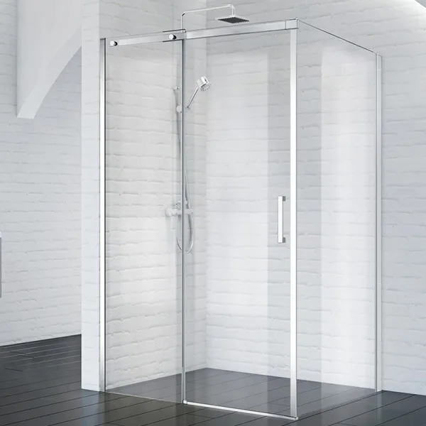 Душевой уголок BelBagno Acqua -AH-1-140/80-C-Cr профиль хром Sancos — Оригинал
