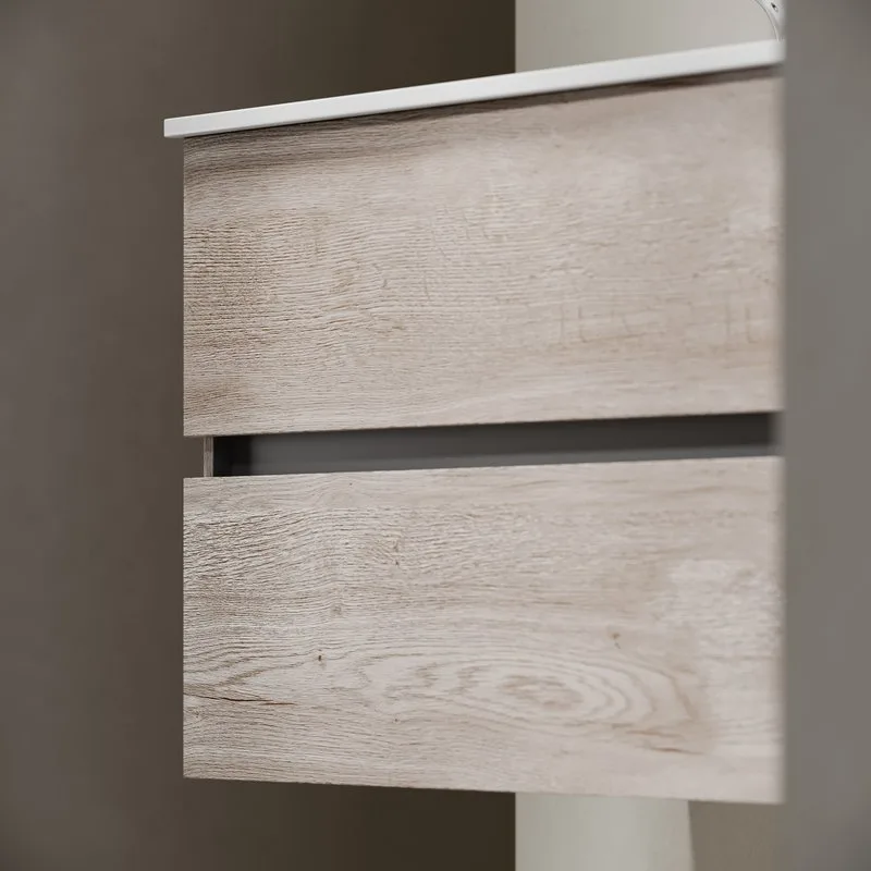 Тумба с раковиной Sancos Urban 120 см двойная, дуб галифакс натуральный Sancos — официальный сайт