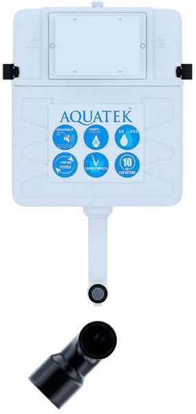 Смывной бачок скрытого монтажа AQUATEK INS-0000019 механика Sancos — Оригинал