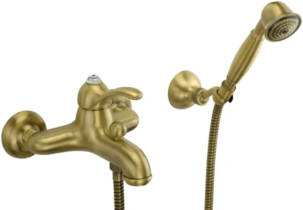 Смеситель для ванны с душем Migliore Lem Swarovski 18874, бронза Sancos — Оригинал