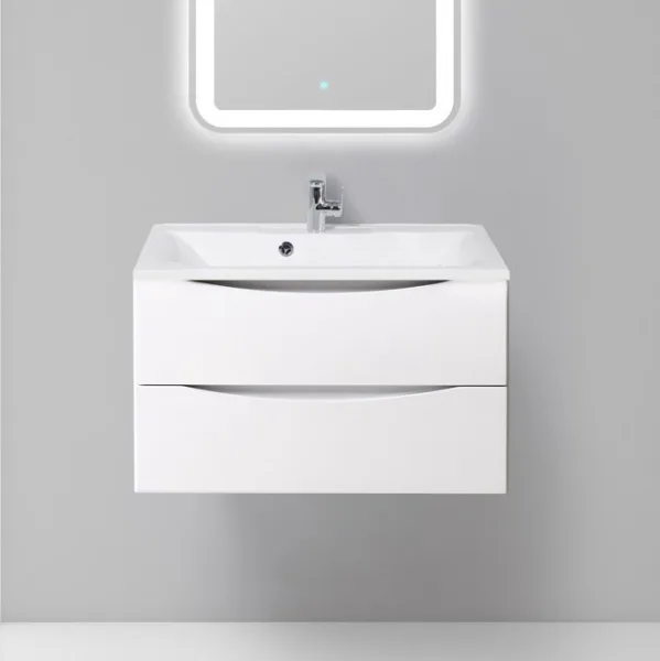 Тумба под раковину без столешницы BelBagno Marino 80 bianco lucido, подвесная Sancos — Оригинал