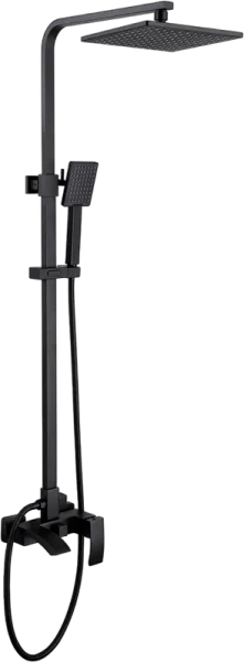 Душевая стойка Abber Wasserfall AF8616B, черная матовая Sancos — Оригинал