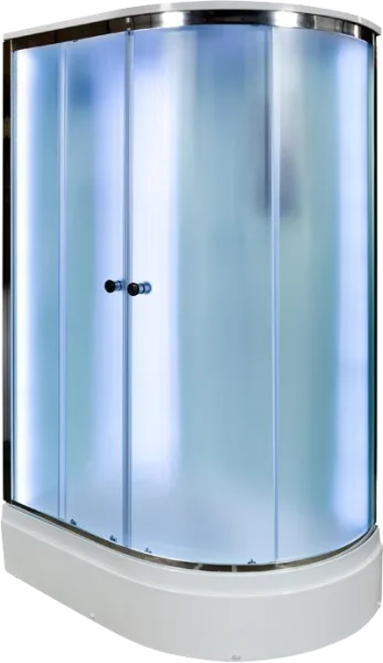 Душевая кабина DTO D272SL LED (120х80х220), средний поддон (27 см), профиль хром, стекло матовое (4  Sancos — Оригинал