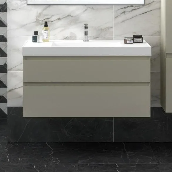 Тумба под раковину без столешницы KERAMA MARAZZI Cubo 100 подвесная, лимо матовая Sancos — Оригинал