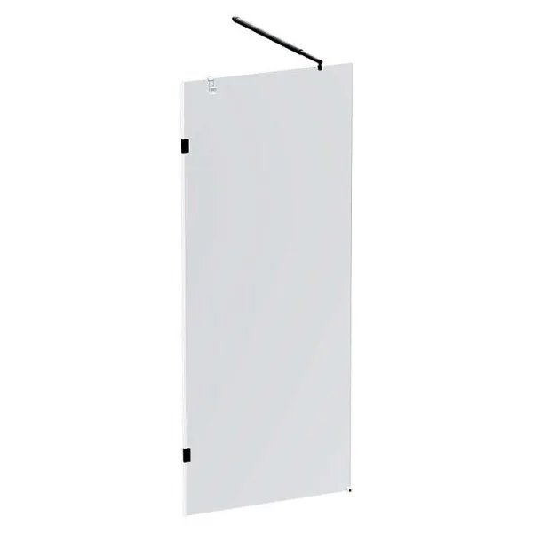 Душевая перегородка AM.PM X-Joy W94UWI-80-F1-BTE 80х195, профиль черный, стекло прозрачное Sancos — Оригинал