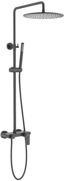 Душевая стойка AQUATEK Лира AQ2440MB, матовая черная Sancos — Оригинал