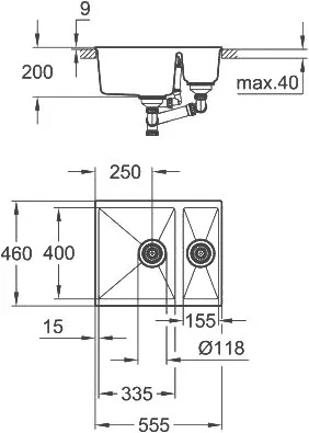 Мойка кухонная Grohe K500 31648AT0 Sancos — официальный сайт