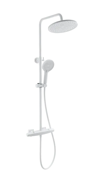 Душевая стойка Wonzon & Woghand NEO WW-B3045-A-MW, матовая белая Sancos — Оригинал