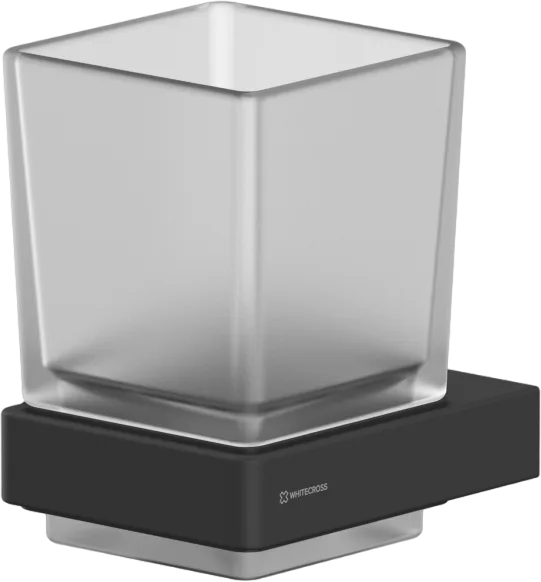 Стакан WHITECROSS Cubo CU2430BL черный матовый Sancos — Оригинал