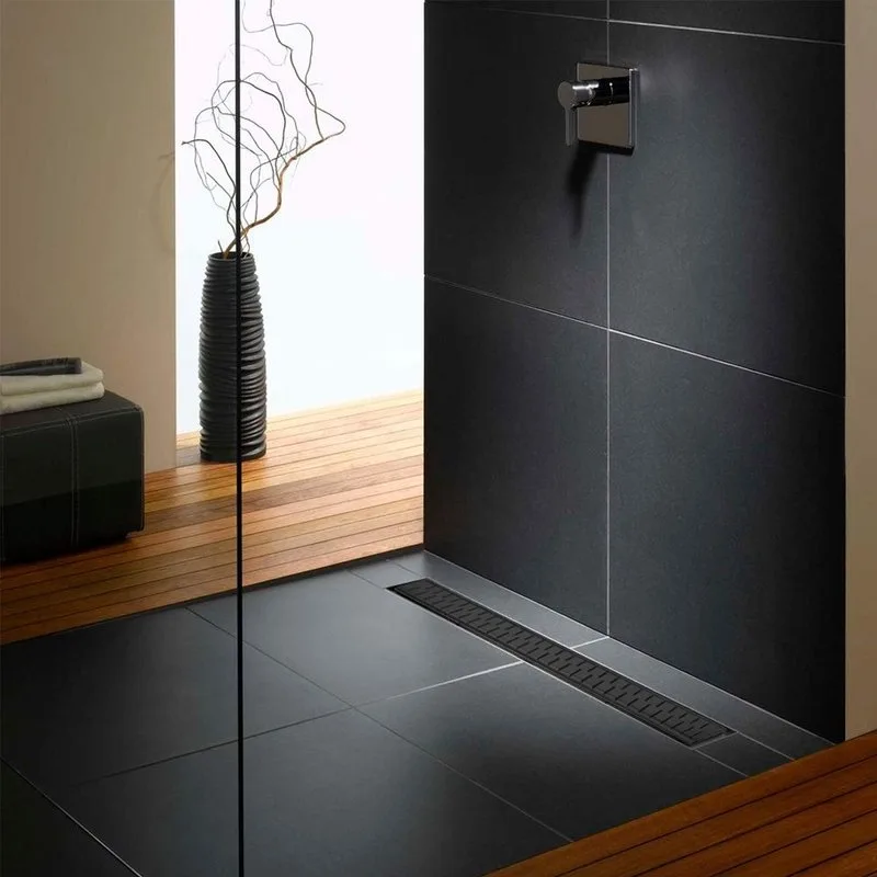Душевой трап (лоток) MCH Chudej Medium CH650MC, 65 см, матовый черный Sancos — официальный сайт