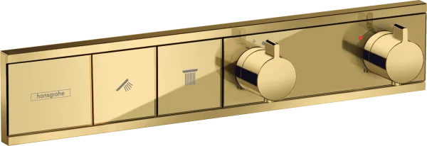 Термостатический смеситель встраиваемый Hansgrohe RainSelect 15380990, для душа, полированное золото Sancos — Оригинал