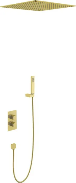 Душевой комплект Timo Petruma SX-5029/17SM, С ВНУТРЕННЕЙ ЧАСТЬЮ, с термостатом, золото Sancos — Оригинал