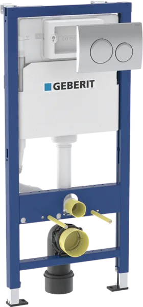 Система инсталляции для унитазов Geberit Delta 20 458.118.21.2, с кнопкой смыва, хром Sancos — Оригинал