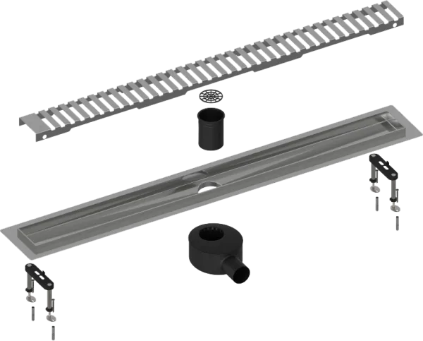 Душевой трап (лоток) Timo Drain Systems DS230108/00 800 вставка lines, хром Sancos — Оригинал
