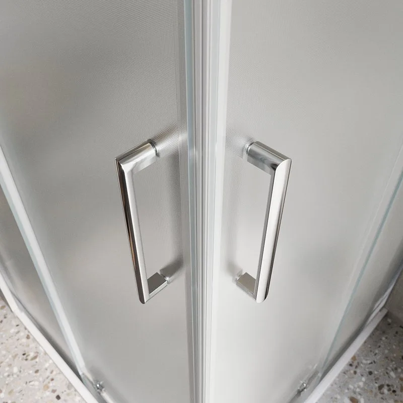 Душевой уголок BelBagno Luce AH-22-120/100-P-Cr профиль хром, стекло рифленое Sancos — официальный сайт