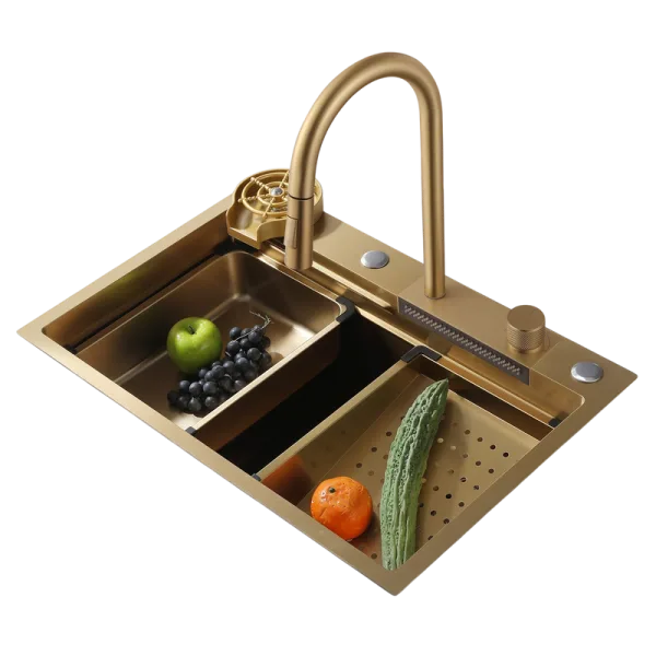 Мойка кухонная Abber Wasser Kreis AF2194G золото матовое Sancos — Оригинал