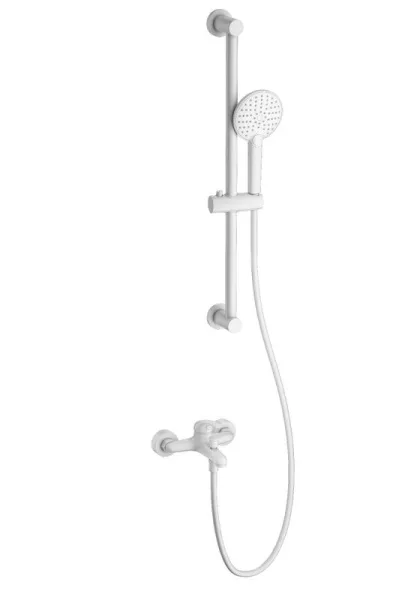 Смеситель для ванны с душем Wonzon & Woghand WW-4560-MW, матовый белый Sancos — Оригинал