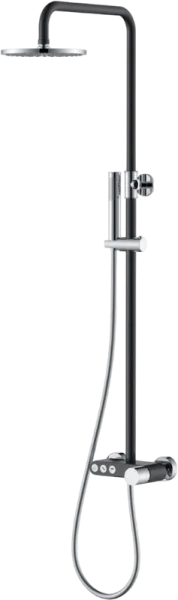 Душевая стойка Boheme Stick 128-BCR, black diamond chrome Sancos — Оригинал