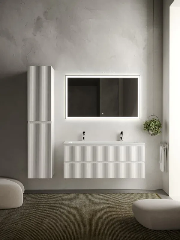 Тумба под раковину Sancos Snob R 120 подвесная Bianco (белый), SNR120W Sancos — официальный сайт