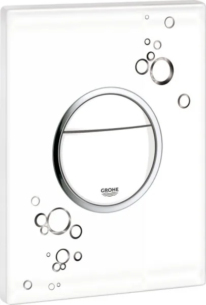 Кнопка смыва Grohe Nova Cosmopolitan 38847LI0, белая с черным Sancos — Оригинал