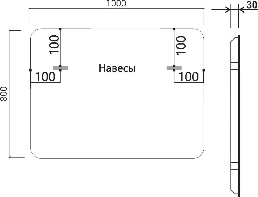 Зеркало Vincea 100х80 с подсветкой Sancos — официальный сайт