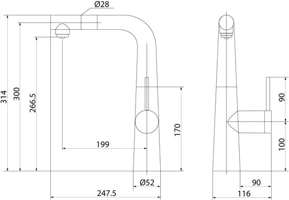 Смеситель для кухни IDDIS Pure PURSBPFi05 хром Sancos — официальный сайт