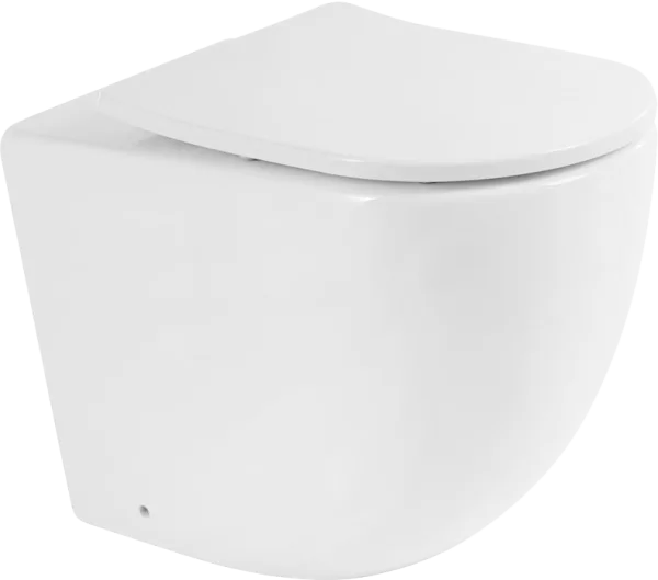 Унитаз приставной напольный BelBagno Sfera-r BB2141CBR сиденье BB2031SC с микролифтом, безободковый, Sancos — Оригинал