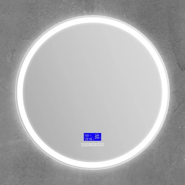 Зеркало круглое BelBagno SPC-RNG-800-LED-TCH-RAD с bluetooth, термометром и радио Sancos — Оригинал