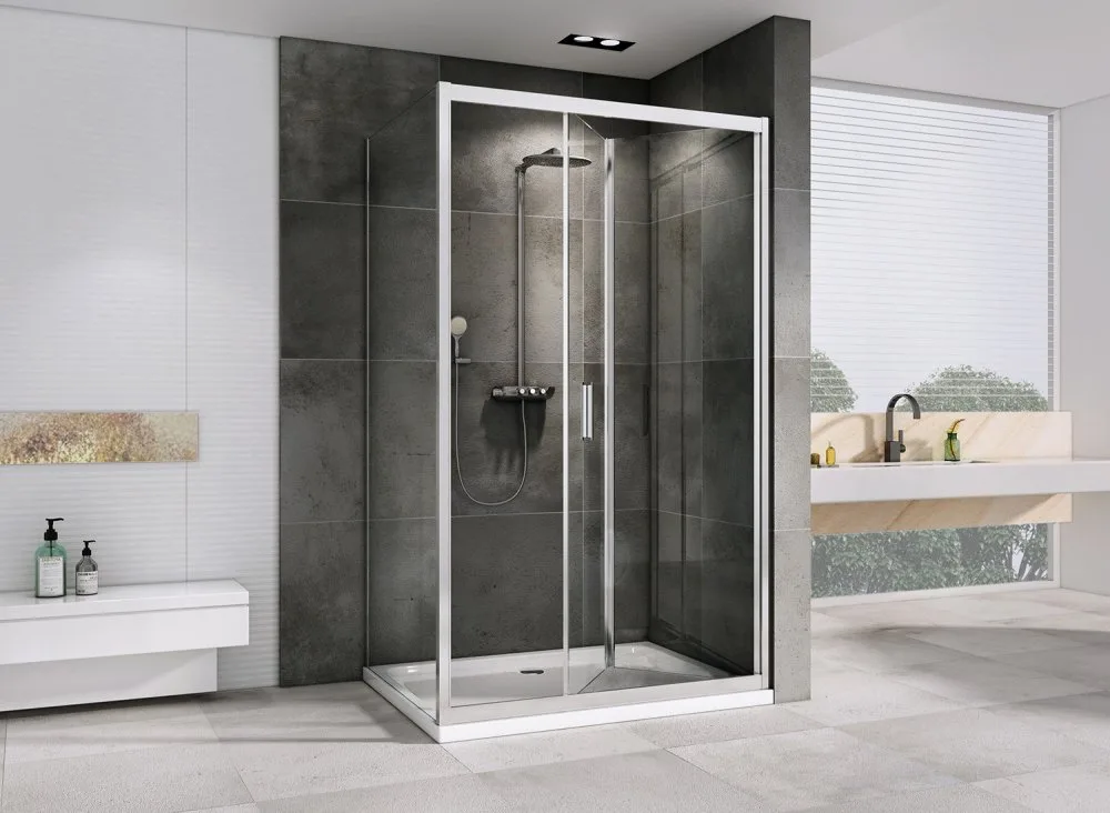 Душевой уголок Abber Sonnenstrand AG07120-S70 120x70, профиль хром, стекло прозрачное Sancos — официальный сайт