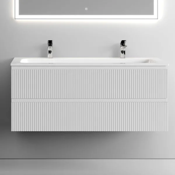Тумба с раковиной Sancos Snob T 120 см, bianco, раковина CN7016 Sancos — Оригинал