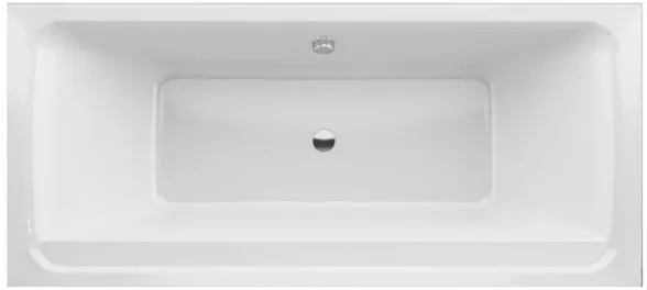 Акриловая ванна ALBA SPA Barselona 2.0 без опоры 180x80 см, пристенная, белая Sancos — Оригинал